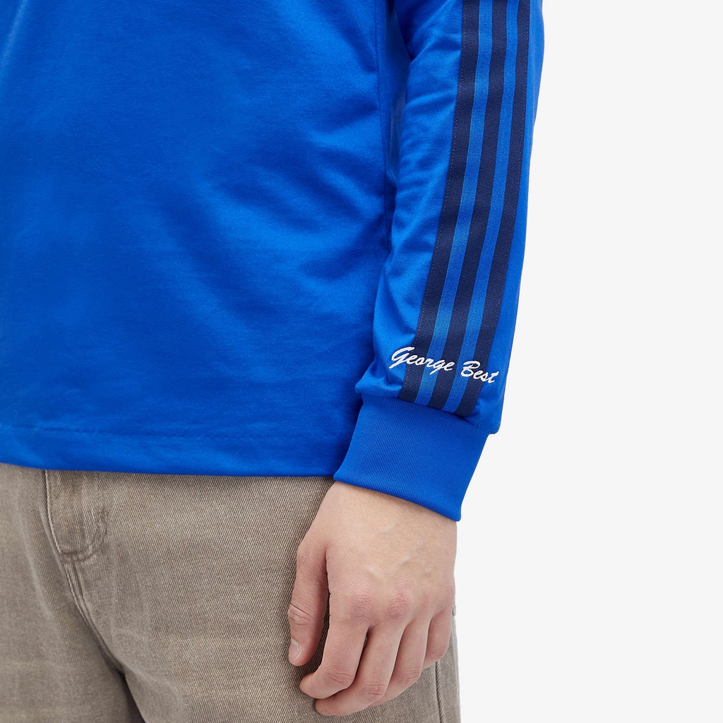 Adidas Originals Men's Manchester United FC Long Sleeve Jersey Top Bold Blue